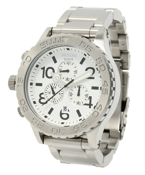 NIXON(ニクソン)の「THE 42-20 CHRONO(アナログ腕時計・レディース・ブラック/ホワイト/コーラル/シルバー系その他・FREE)」の2枚目の写真