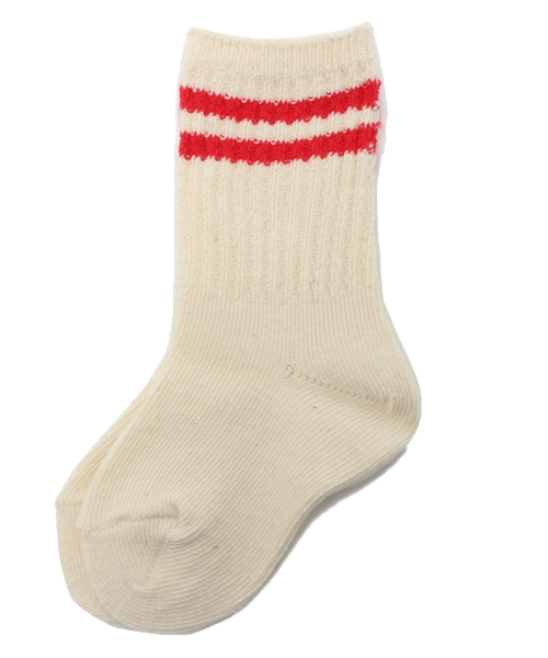 B:MING by BEAMS（ビーミングバイビームス）の「anony / KIDSオーガニック2ラインソックス（ソックス/靴下・キッズ・レッド/イエロー/ブルー・16-19CM/13-16CM）」の3枚目の写真