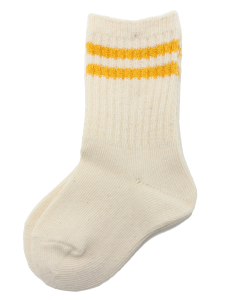 B:MING by BEAMS（ビーミングバイビームス）の「anony / KIDSオーガニック2ラインソックス（ソックス/靴下・キッズ・レッド/イエロー/ブルー・16-19CM/13-16CM）」の2枚目の写真
