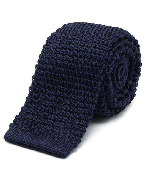 WEGO（ウィゴー）の「WEGO/ソリッドニットネクタイ（ネクタイ・メンズ・ブラック/ネイビー/ワイン・FREE）」の2枚目の写真