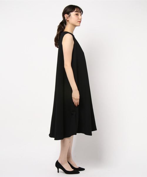 KOBE LETTUCE（コウベレタス）の「サーマル素材ノースリーブカットフレアワンピース（ワンピース・レディース・オフホワイト/ベージュ/ピンク/オレンジ/カーキ/ブラウン/ブラック・FREE）」の8枚目の写真