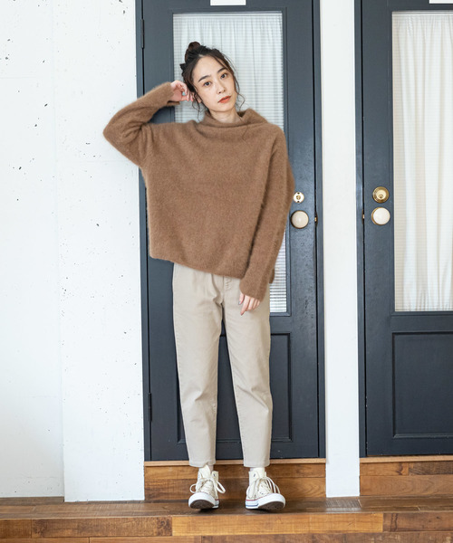 PUAL CE CIN(ピュアルセシン)の「ストレッチパギンス(その他パンツ・レディース・ナチュラル/カーキ/ベージュ/ブラック/ライトベージュ・FREE)」の11枚目の写真