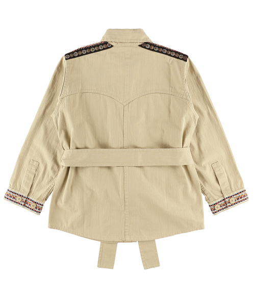 ALEXIA STAM（アリシアスタン）の「Embellished Military Shirt Jacket/エンブロイダリーミリタリーシャツジャケット（ミリタリージャケット・レディース・ベージュ/ブラウン/オリーブ・FREE）」の14枚目の写真