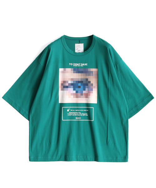 SHAREEF（シャリーフ）の「"DOT EYE" S/S BIG-T（Tシャツ/カットソー・メンズ・ライトグレー/ブラック/レッド/ターコイズブルー/ホワイト・1/2/3）」の5枚目の写真