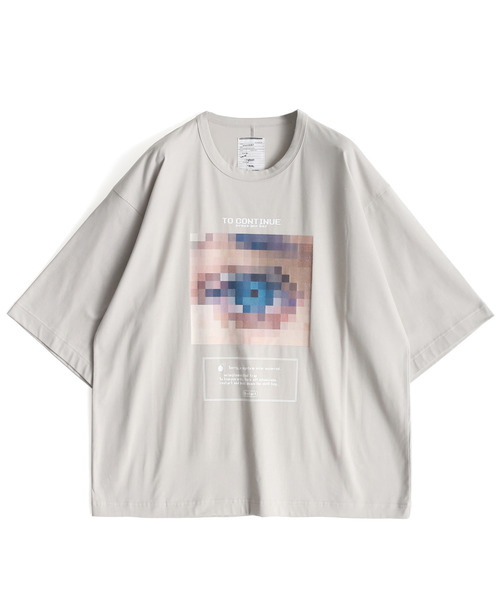 SHAREEF（シャリーフ）の「"DOT EYE" S/S BIG-T（Tシャツ/カットソー・メンズ・ライトグレー/ブラック/レッド/ターコイズブルー/ホワイト・1/2/3）」の4枚目の写真