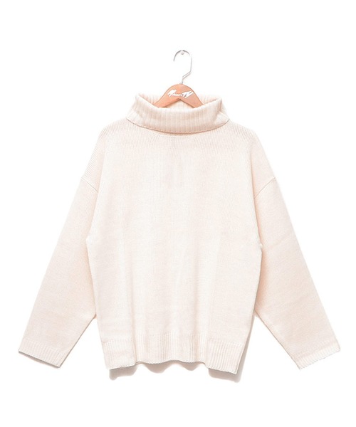 MinoriTY（マイノリティ）の「オフタートルビッグニット（ニット/セーター・メンズ・ホワイト/ブラック/ベージュ・LL/M/L）」の14枚目の写真