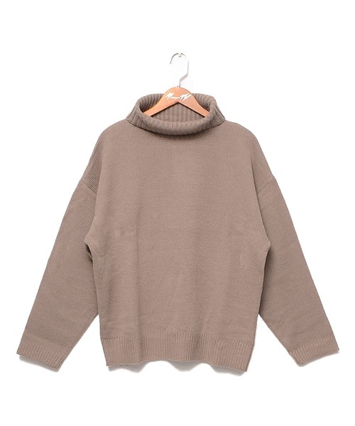 MinoriTY（マイノリティ）の「オフタートルビッグニット（ニット/セーター・メンズ・ホワイト/ブラック/ベージュ・LL/M/L）」の15枚目の写真