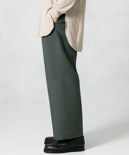 UNITED TOKYO（ユナイテッドトウキョウ）の「ビーバーワイドパンツ（スラックス・メンズ・ネイビー/カーキ・1/2/3）」の4枚目の写真