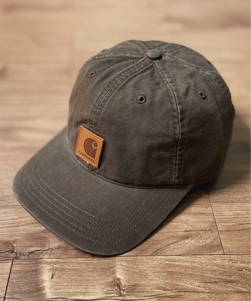 Carhartt(カーハート)の「Carhartt(カーハート) / ODESSA ウォッシュド コットン ツイル キャップ CAP(キャップ・メンズ・ブラック/ブラウン/カーキブラウン/グレー/カーキ/ダークブラウン・FREE)」の4枚目の写真
