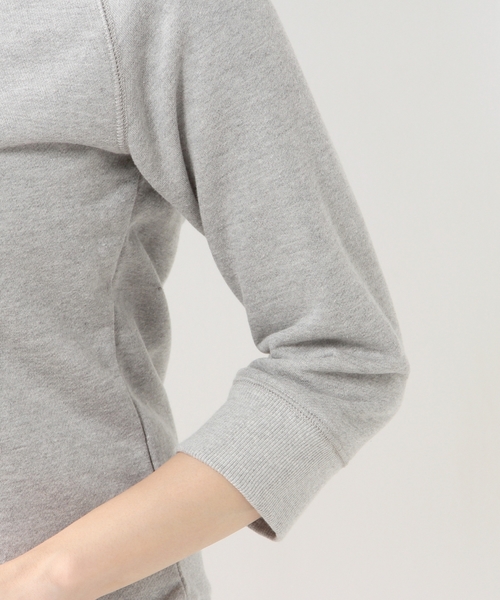 Jewel Changes(ジュエルチェンジズ)の「JC 裏毛 装飾付き ラグラン7分袖 3(スウェット・レディース・ブラック/グレー・フリー)」の3枚目の写真