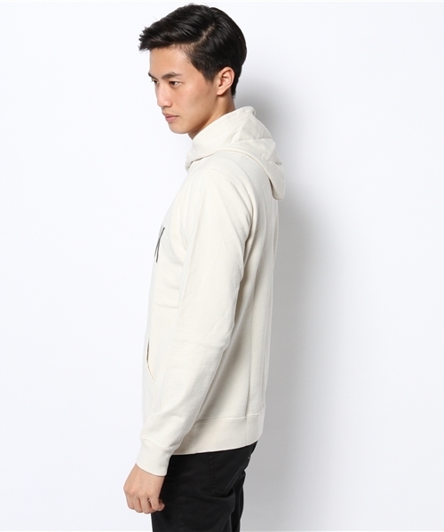 WEGO（ウィゴー）の「WEGO/シリコン加工プリントパーカー（パーカー・メンズ・オフホワイト/サックスブルー・LARGE/MEDIUM）」の4枚目の写真