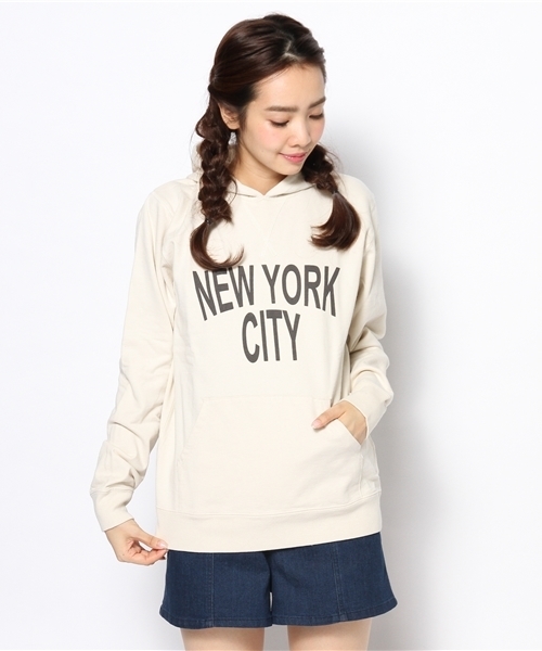 WEGO（ウィゴー）の「WEGO/シリコン加工プリントパーカー（パーカー・メンズ・オフホワイト/サックスブルー・LARGE/MEDIUM）」の10枚目の写真