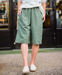 UNIVERSAL OVERALL × JACK & MARIE 【別注】LINEN MIX CHEF SHORTS (ユニバーサルオーバーオール ジャックアンドマリー リネンMIXシェフショーツ)(2colors)(ショーツ サンドベージュ オリーブドラブ)
