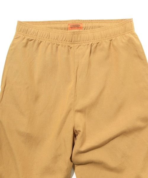 UNIVERSAL OVERALL(ユニバーサルオーバーオール)の「UNIVERSAL OVERALL × JACK & MARIE 【別注】LINEN MIX CHEF SHORTS (ユニバーサルオーバーオール ジャックアンドマリー リネンMIXシェフショーツ)(2colors)(ショーツ サンドベージュ オリーブドラブ)(その他パンツ・メンズ・サンドベージュ/オリーブドラブ・S/M/L)」の8枚目の写真