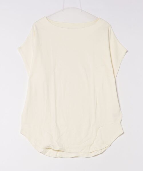 and it_(アンドイット)の「BeコルテVネックドルマンカットソー(半袖)(Tシャツ/カットソー・レディース・チャコール/ライトカーキ/ライトブラウン/アイボリー/ブラック/ブルーグリーン/ライトグレー/ベージュ/パープル/レッド/ブルー/グリーン/ホワイト系1/ホワイト系2/ブラウン系1/ブラウン系2/ターコイズブルー系2/レッド系1/レッド系2/ブラック系2/カーキ系2/グリーン系1/ブルー系2/パープル系2/ブルー系1/ベージュ系2/グリーン系2/パープル系1/グレー系2/ライトグレー系1/ライトグレー系2/グレー系1/ベージュ系1/カーキ系1/ブラック系1・FREE)」の3枚目の写真