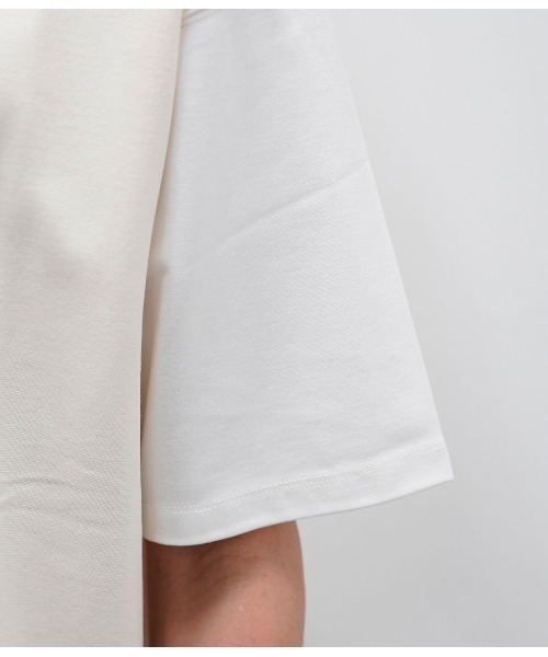 JUNRED（ジュンレッド）の「バックメッシュポンチブロック切替Tシャツ（Tシャツ/カットソー・メンズ・ベージュ/ブルー系その他4・S/M/L）」の11枚目の写真