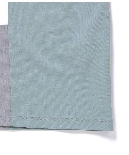 JUNRED（ジュンレッド）の「バックメッシュポンチブロック切替Tシャツ（Tシャツ/カットソー・メンズ・ベージュ/ブルー系その他4・S/M/L）」の21枚目の写真