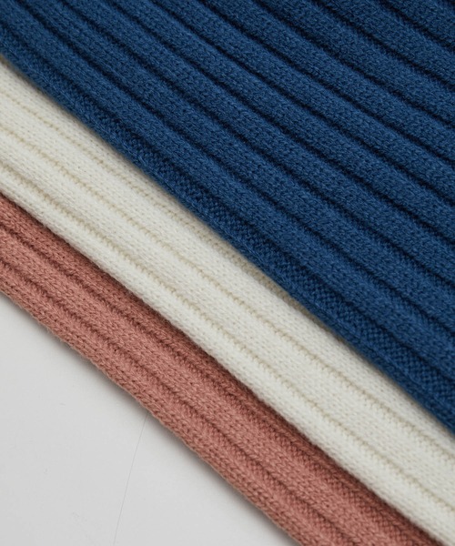 ROPE' PICNIC(ロペピクニック)の「【ドラマ着用】【静電気防止】リブ切替プルオーバー(ニット/セーター・レディース・オリーブ/キナリ/ブルー/ブラック/ピンク系その他2/マスタード/グリーン系その他・40/38)」の19枚目の写真