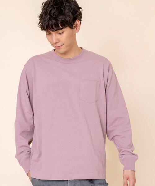 coen(コーエン)の「USAコットンロングスリーブTシャツ(一部WEB限定カラー)#(Tシャツ/カットソー・メンズ・ダークグレー/ホワイト/ベージュ/ブラック/ライトピンク/ターコイズブルー・X-LARGE/LARGE/MEDIUM/SMALL)」の6枚目の写真