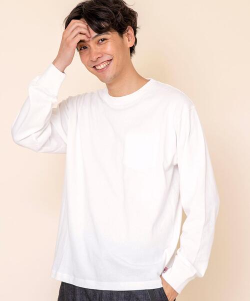 coen(コーエン)の「USAコットンロングスリーブTシャツ(一部WEB限定カラー)#(Tシャツ/カットソー・メンズ・ダークグレー/ホワイト/ベージュ/ブラック/ライトピンク/ターコイズブルー・X-LARGE/LARGE/MEDIUM/SMALL)」の2枚目の写真