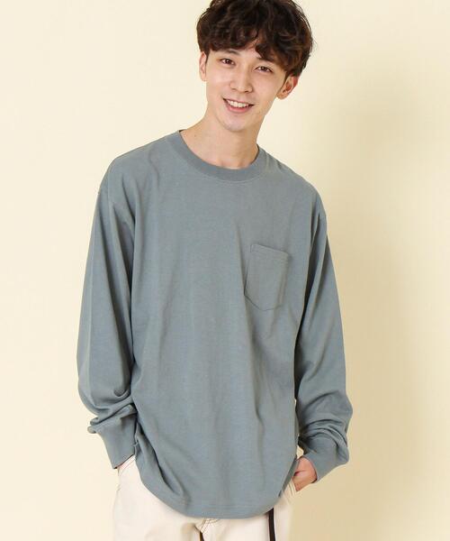 coen(コーエン)の「USAコットンロングスリーブTシャツ(一部WEB限定カラー)#(Tシャツ/カットソー・メンズ・ダークグレー/ホワイト/ベージュ/ブラック/ライトピンク/ターコイズブルー・X-LARGE/LARGE/MEDIUM/SMALL)」の5枚目の写真