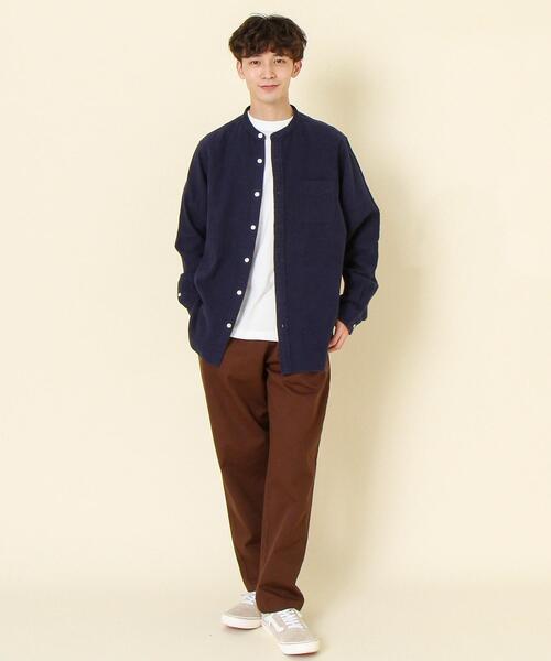 coen(コーエン)の「USAコットンロングスリーブTシャツ(一部WEB限定カラー)#(Tシャツ/カットソー・メンズ・ダークグレー/ホワイト/ベージュ/ブラック/ライトピンク/ターコイズブルー・X-LARGE/LARGE/MEDIUM/SMALL)」の16枚目の写真