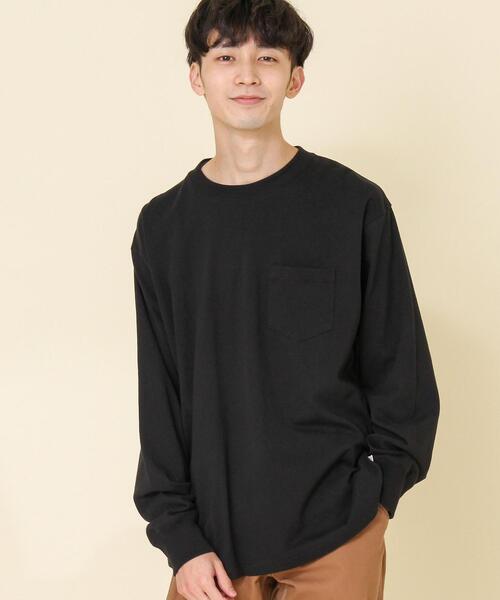 coen(コーエン)の「USAコットンロングスリーブTシャツ(一部WEB限定カラー)#(Tシャツ/カットソー・メンズ・ダークグレー/ホワイト/ベージュ/ブラック/ライトピンク/ターコイズブルー・X-LARGE/LARGE/MEDIUM/SMALL)」の17枚目の写真