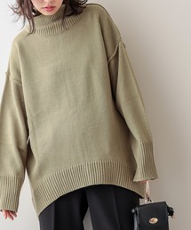 natural couture | タートルバックスリットニットプルオーバー(ニット/セーター)