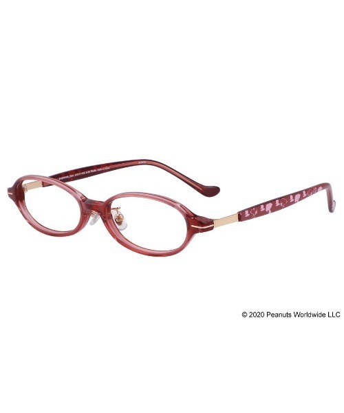 PEANUTS(ピーナッツ)の「オーバル型めがね|Zoff PEANUTS COLLECTION(メガネ・レディース・グレー/ピンク/ブラウン・FREE)」の3枚目の写真