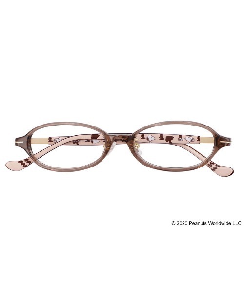 PEANUTS(ピーナッツ)の「オーバル型めがね|Zoff PEANUTS COLLECTION(メガネ・レディース・グレー/ピンク/ブラウン・FREE)」の6枚目の写真
