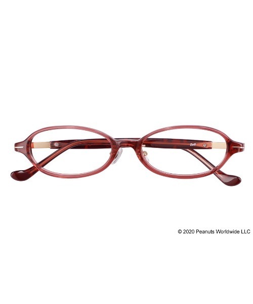 PEANUTS(ピーナッツ)の「オーバル型めがね|Zoff PEANUTS COLLECTION(メガネ・レディース・グレー/ピンク/ブラウン・FREE)」の7枚目の写真