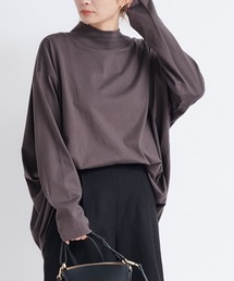 DouDou | モックネックチュニックT(Tシャツ/カットソー)