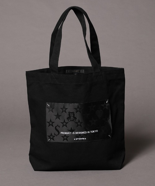 STUD MUFFIN(スタッドマフィン)の「mko9371-ビックタグ ヘビーキャンバストートバック(トートバッグ・メンズ・ブラック/ホワイト/イエロー/ピンク・FREE)」の1枚目の写真