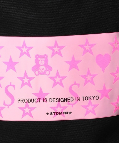 STUD MUFFIN(スタッドマフィン)の「mko9371-ビックタグ ヘビーキャンバストートバック(トートバッグ・メンズ・ブラック/ホワイト/イエロー/ピンク・FREE)」の6枚目の写真