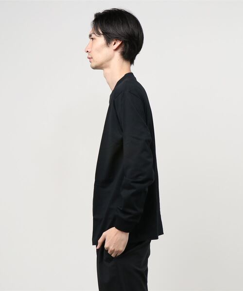 HANES（ヘインズ）の「【Hanes/ヘインズ】 BEEFY 1P ロングTシャツ（Tシャツ/カットソー・メンズ・ネイビー/グレー/ブラック/ホワイト・L/M/XL）」の5枚目の写真