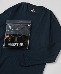 HANES（ヘインズ）の「【Hanes/ヘインズ】 BEEFY 1P ロングTシャツ（Tシャツ/カットソー・メンズ）」