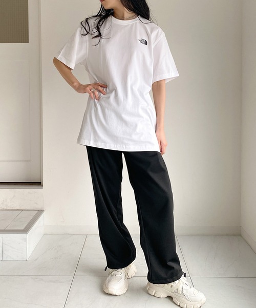 THE NORTH FACE(ザノースフェイス)の「THE NORTH FACE(ザ・ノースフェイス)/COTTON STRETCH S/S R/TEE(Tシャツ/カットソー・レディース・ホワイト/ブラック/ベージュ/チャコール・M/L/XL)」の7枚目の写真
