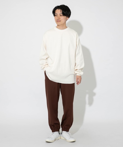 ITEMS URBANRESEARCH（アイテムズ アーバンリサーチ）の「ハニカムワッフルクルーネックカットソー（Tシャツ/カットソー・メンズ・ホワイト/ベージュ/ピンク・MEDIUM/LARGE）」の8枚目の写真