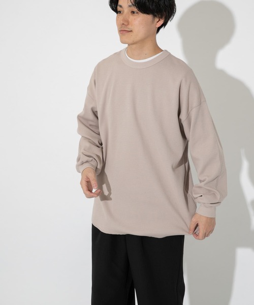 ITEMS URBANRESEARCH（アイテムズ アーバンリサーチ）の「ハニカムワッフルクルーネックカットソー（Tシャツ/カットソー・メンズ・ホワイト/ベージュ/ピンク・MEDIUM/LARGE）」の10枚目の写真
