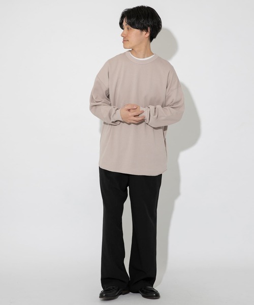 ITEMS URBANRESEARCH（アイテムズ アーバンリサーチ）の「ハニカムワッフルクルーネックカットソー（Tシャツ/カットソー・メンズ・ホワイト/ベージュ/ピンク・MEDIUM/LARGE）」の11枚目の写真