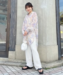 Kastane | ふくれジャガードフレアパンツ(その他パンツ)