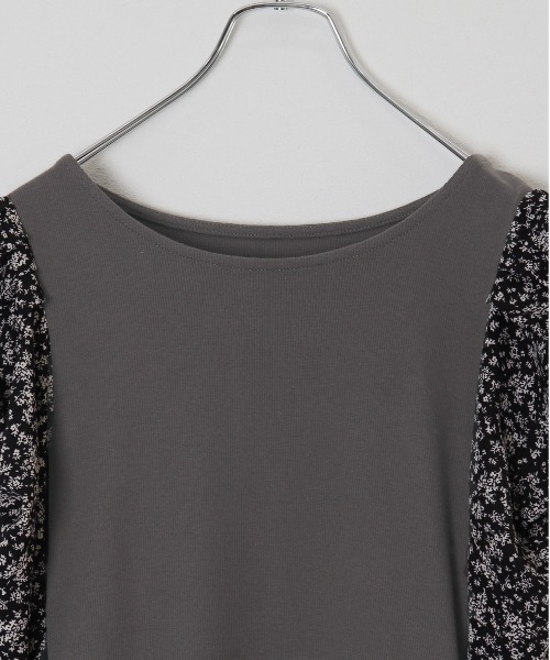 kicuri(キクリ)の「【低身長向けSサイズ】花柄切り替えワンピース(ワンピース・レディース・チャコールグレー・SMALL/X-SMALL)」の16枚目の写真