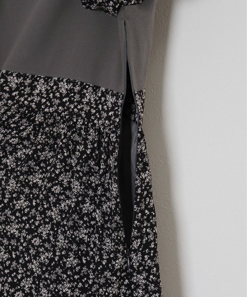 kicuri(キクリ)の「【低身長向けSサイズ】花柄切り替えワンピース(ワンピース・レディース・チャコールグレー・SMALL/X-SMALL)」の21枚目の写真