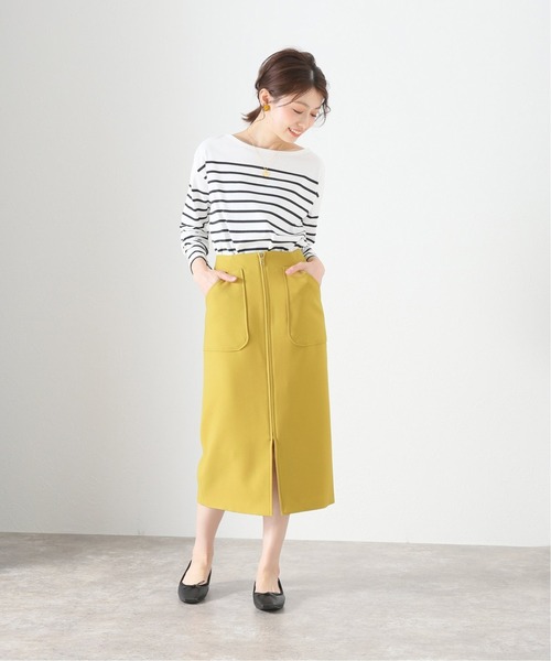 La TOTALITE(ラトータリテ)の「ポケットジップタイトスカート【手洗い可能】(スカート・レディース・ラベンダー/ベージュ/イエロー・36/38)」の12枚目の写真