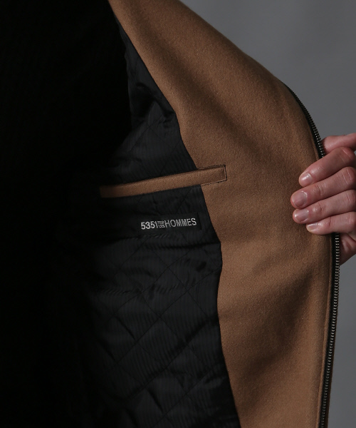 ﾒﾙﾄﾝｾﾐﾀﾞﾌﾞﾙﾗｲﾀﾞｰｽ（ライダースジャケット）｜5351 POUR LES HOMMES