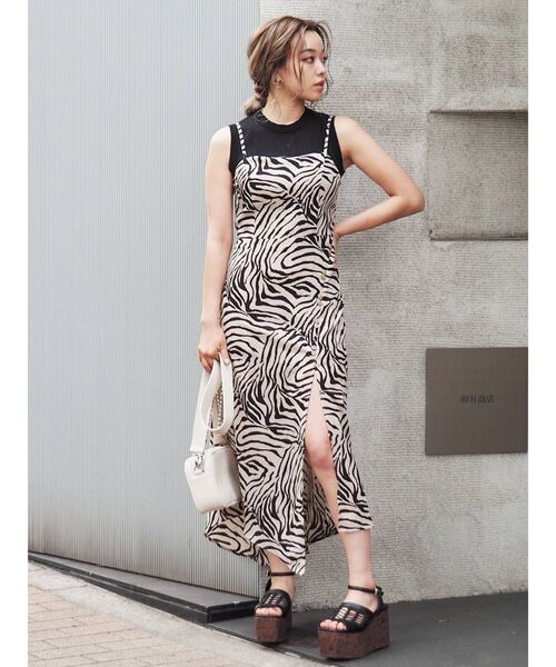 EVRIS（エヴリス）の「RANDOM HEM ロングワンピース（ワンピース  