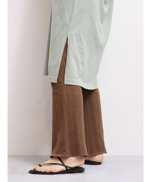 Ungrid（アングリッド）の「【WEB限定】ランダムテレコフレアパンツ（その他パンツ・レディース・アイボリー/ブラック/ローズ/ライトグリーン/ブラウン・FREE）」の12枚目の写真