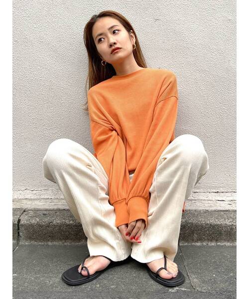 Ungrid（アングリッド）の「【WEB限定】ランダムテレコフレアパンツ（その他パンツ・レディース・アイボリー/ブラック/ローズ/ライトグリーン/ブラウン・FREE）」の19枚目の写真