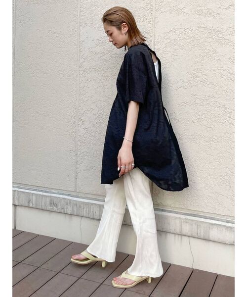 Ungrid（アングリッド）の「【WEB限定】ランダムテレコフレアパンツ（その他パンツ・レディース・アイボリー/ブラック/ローズ/ライトグリーン/ブラウン・FREE）」の22枚目の写真