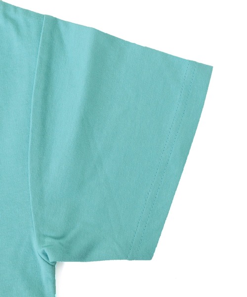 GLAZOS(グラソス)の「天竺・ドロップショルダーシンプルロゴ半袖Tシャツ(Tシャツ/カットソー・キッズ・グレー/ピンク/エメラルド・130cm/140cm/150cm/160cm/170cm)」の9枚目の写真